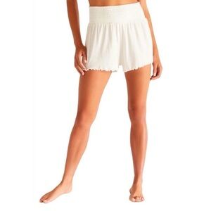 NWT Z Supply Dawn Smocked Rib High-Waist Shorts